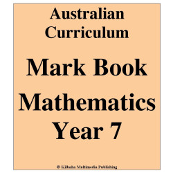 Australian Curriculum Mathematics Year 7 - Mark Book